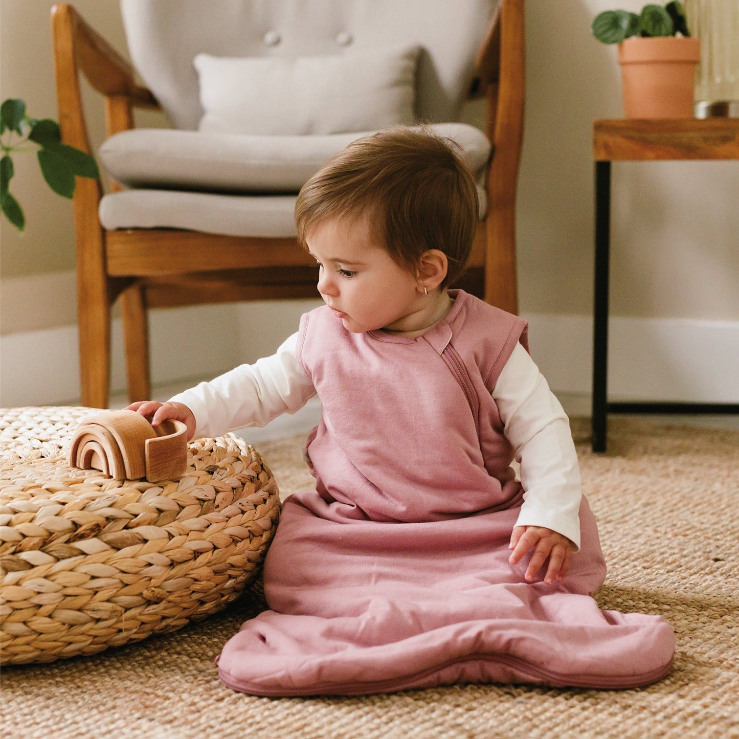 Quilted bamboo sleep sack - Lotus (2.5 togs)