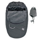 Baby car seat cover for winter - Charbon Textured