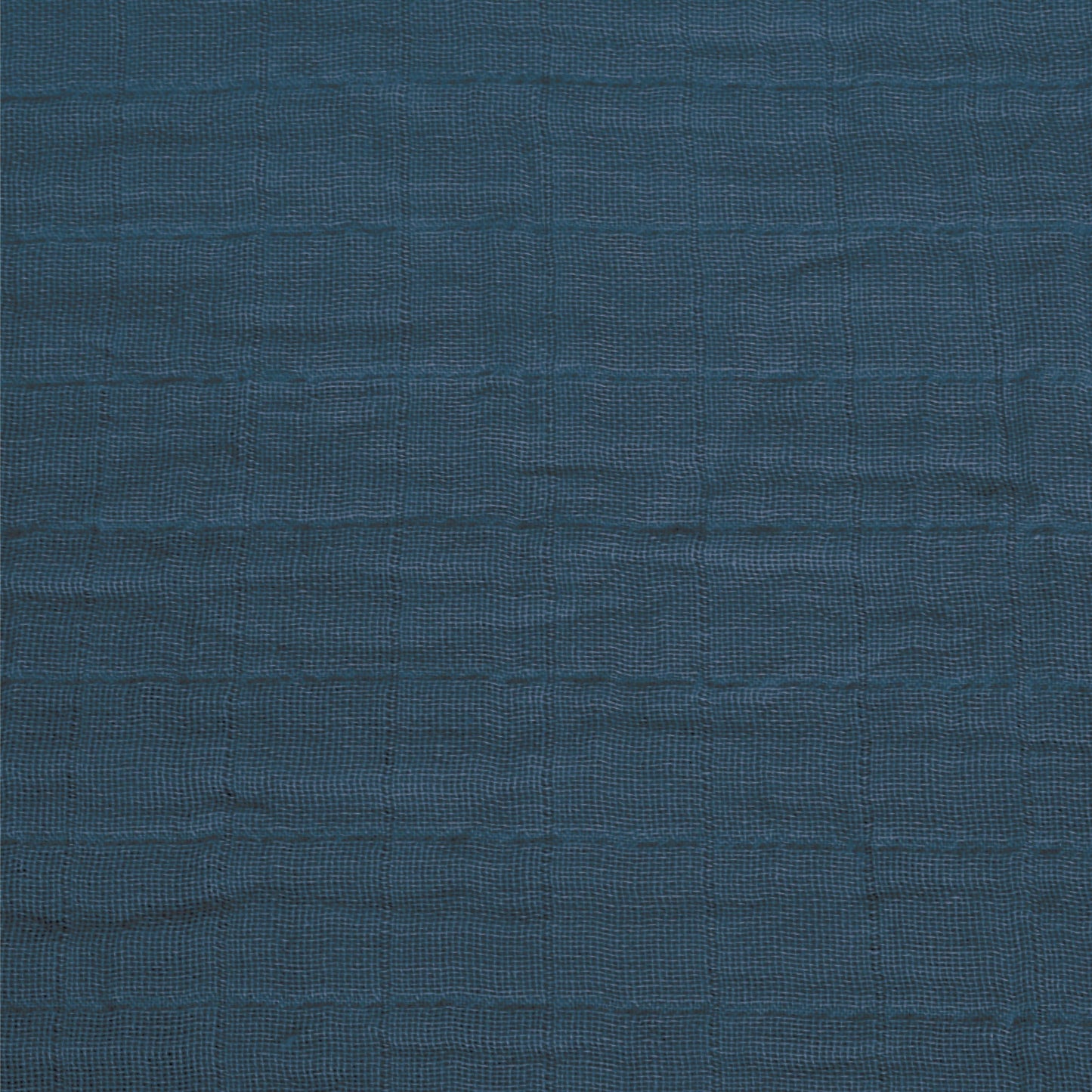 Cotton muslin fitted sheet - Navy Blue