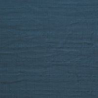 Housse de matelas à langer mousseline de coton - Bleu marine
