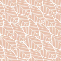 Cotton muslin swaddle - Pink Leaves | Partnership