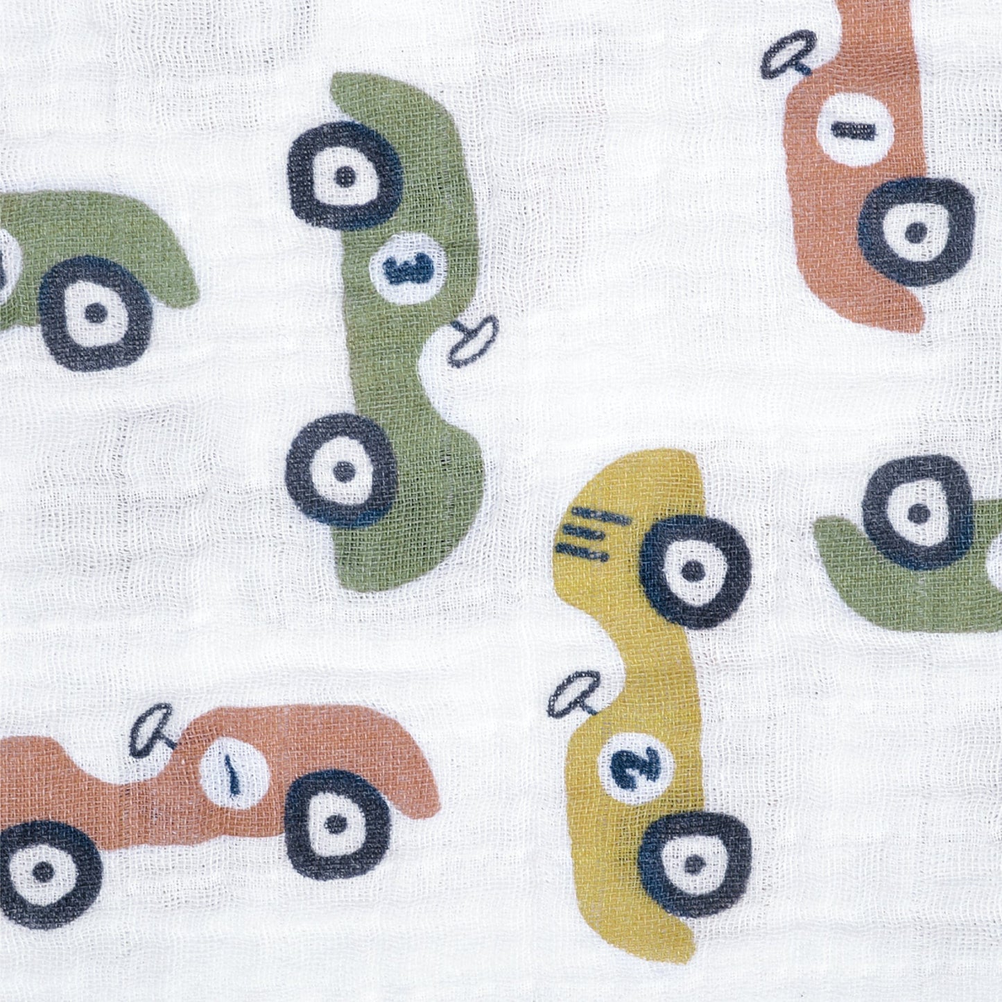 Cotton muslin swaddle - Cars