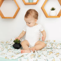 Cotton muslin swaddle - Monkeys | Partnership