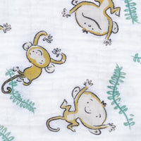 Cotton muslin swaddle - Monkeys | Partnership