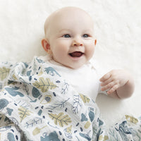 Cotton muslin swaddle - Forest