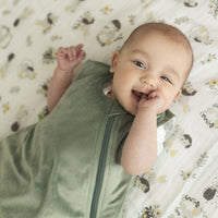 Velour sleep sack - Hunter Green (2.5 togs)