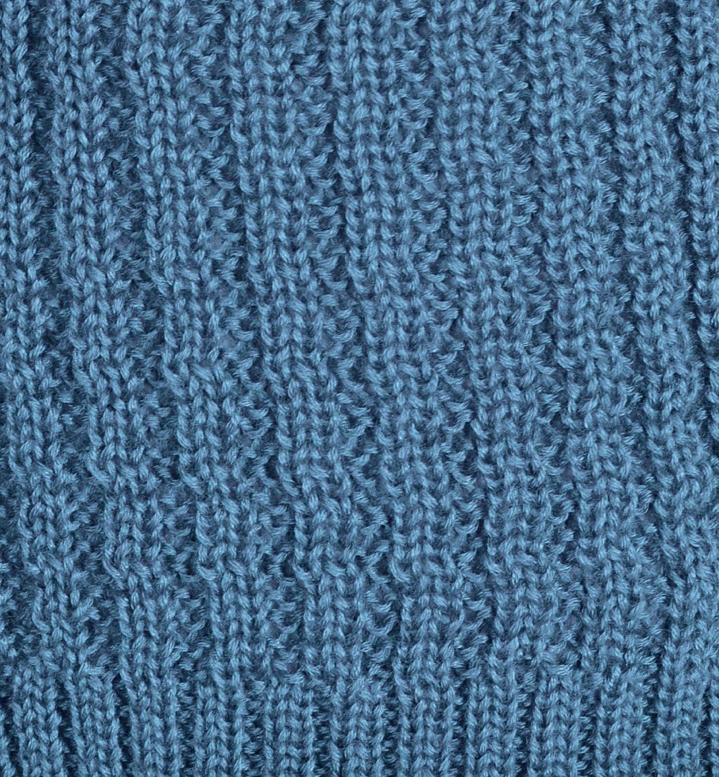 Knitted acrylic hat - Midnight blue