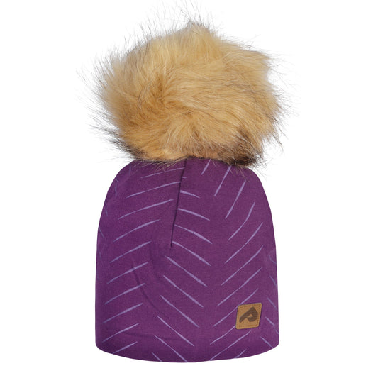 Cotton beanie with fleece lining - Pensee