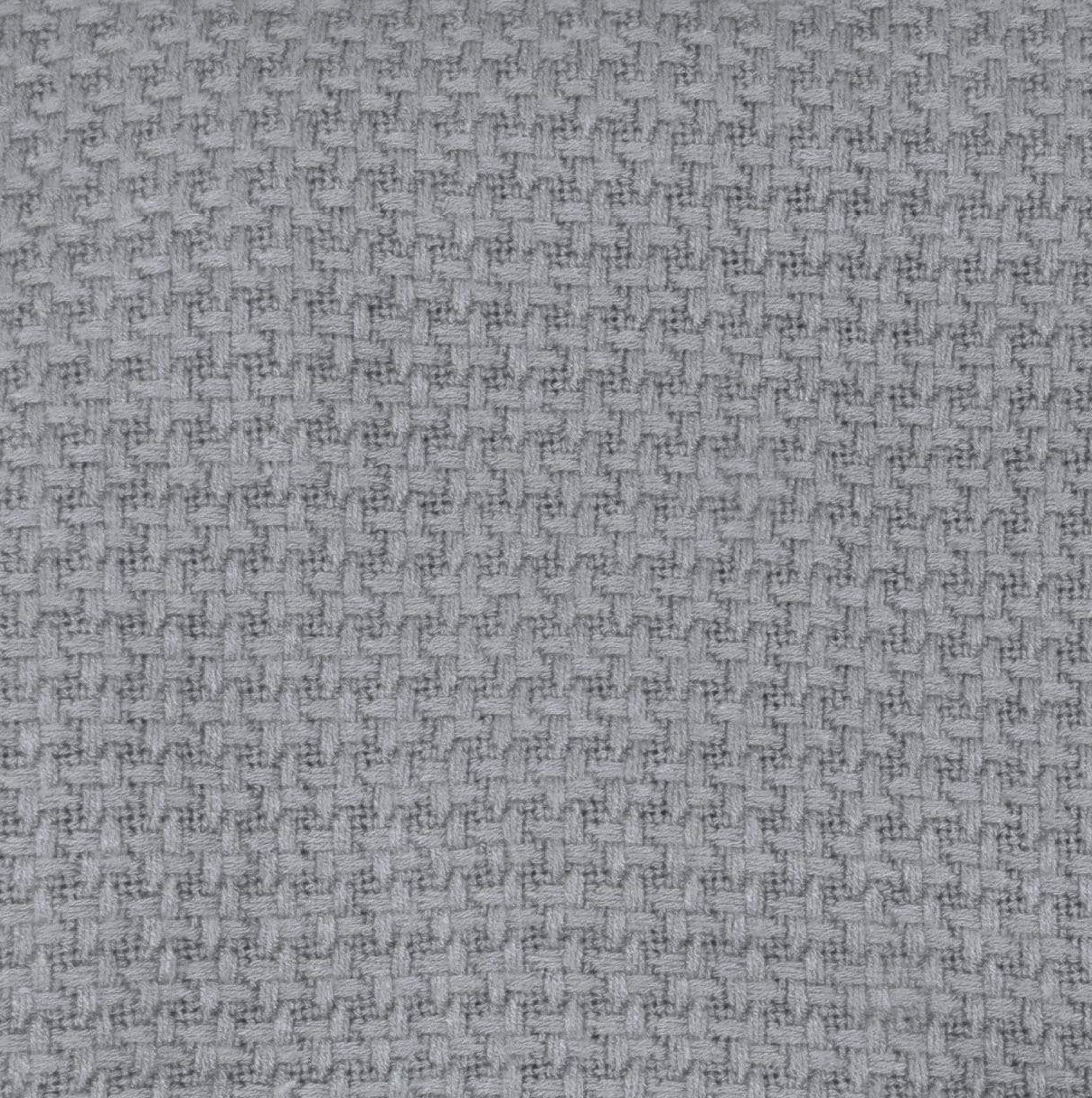 Couverture tricotée en bambou - gris galet