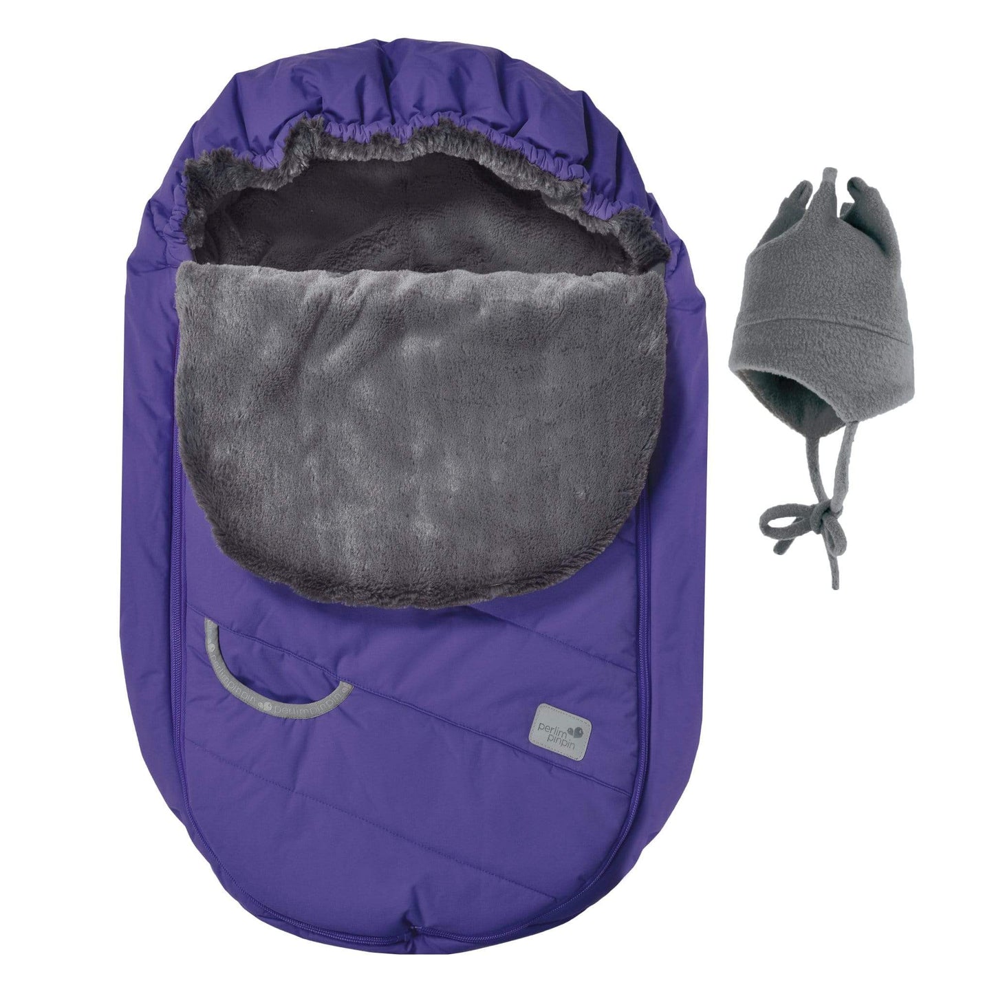 Baby car seat cover for winter - Grape