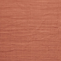 Cotton muslin fitted sheet - Cinnamon