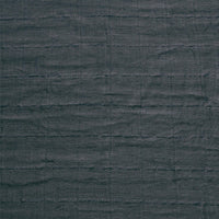 Cotton muslin fitted sheet - Charcoal
