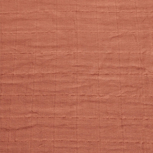 Cotton muslin change pad cover - cinnamon