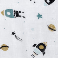 Cotton muslin sleep sack - Rockets (0.7 tog)