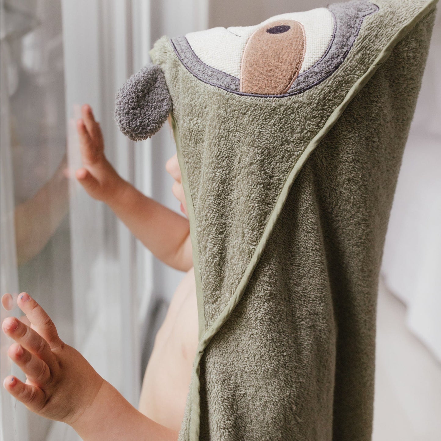 Baby hooded towel - Sloth