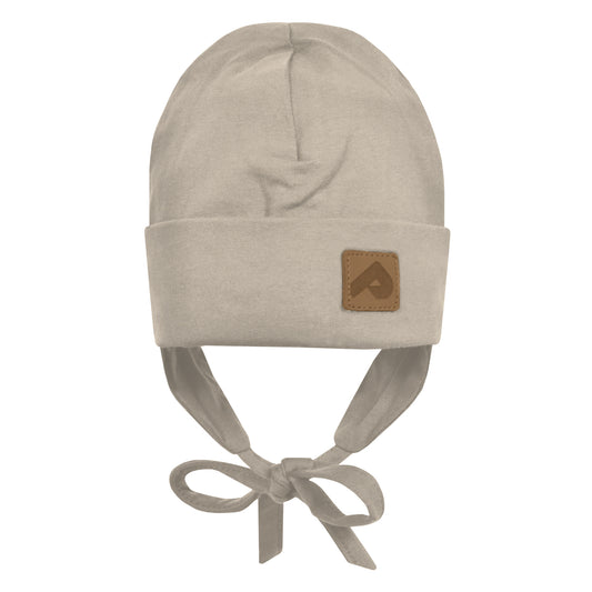 Cotton beanie with ears - Latte