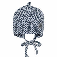 Bonnet de coton avec oreilles - Gouttes Marine