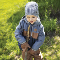 Cotton beanie - Navy Drops