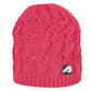 Knitted acrylic hat - coral