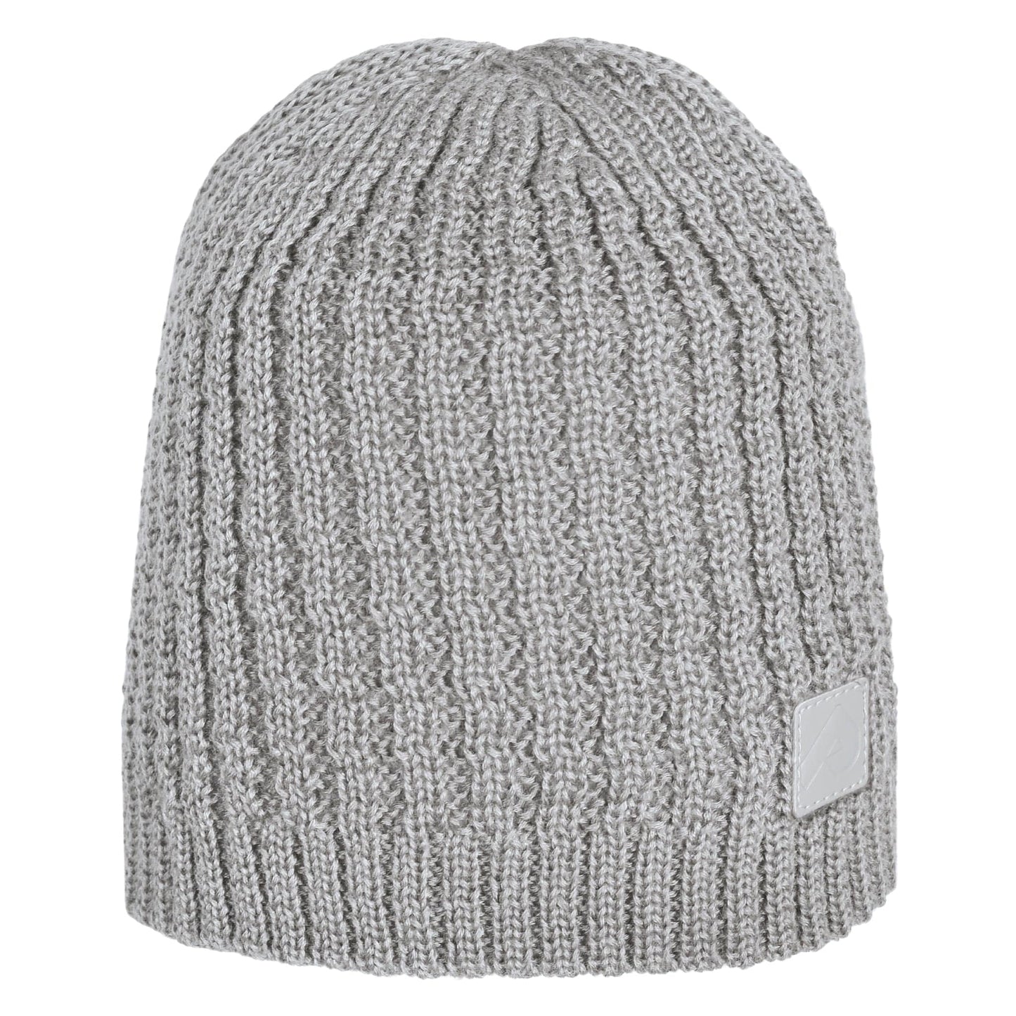 Knitted acrylic hat - Light Gray