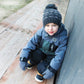 Boy knitted hat - Charbon