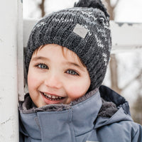 Acrylic hat with fleece lining - Charbon