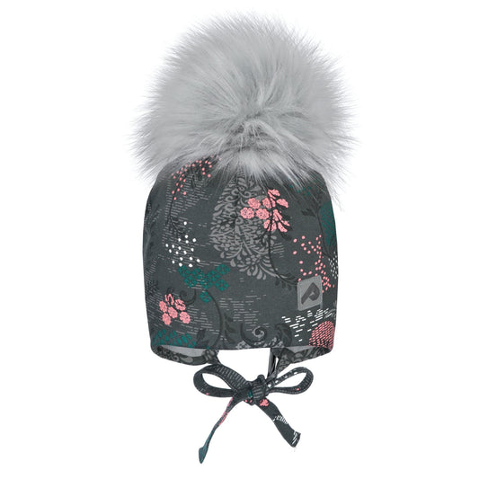 Hat with ear covers and pompom - Flore
