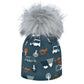 Cotton beanie with fleece lining - Cars