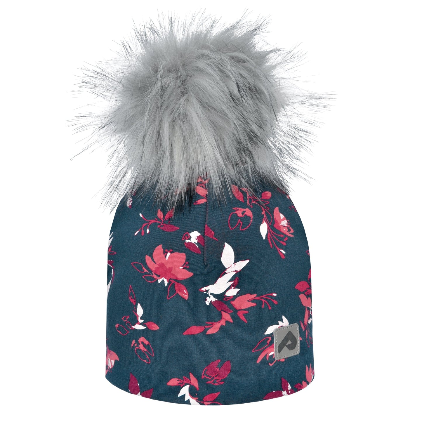 Chapeau de coton doublé de polar - Feuilles