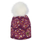 Cotton beanie with fleece lining - Dots