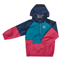 Windbreaker - Navy, Pink & Lake Blue