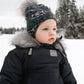 One piece baby snowsuit - Black