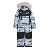 One piece toddler snowsuit - Black mountains