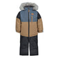 Habit de neige 2 pièces pour garçon - Texturé Charbon et Toffee 