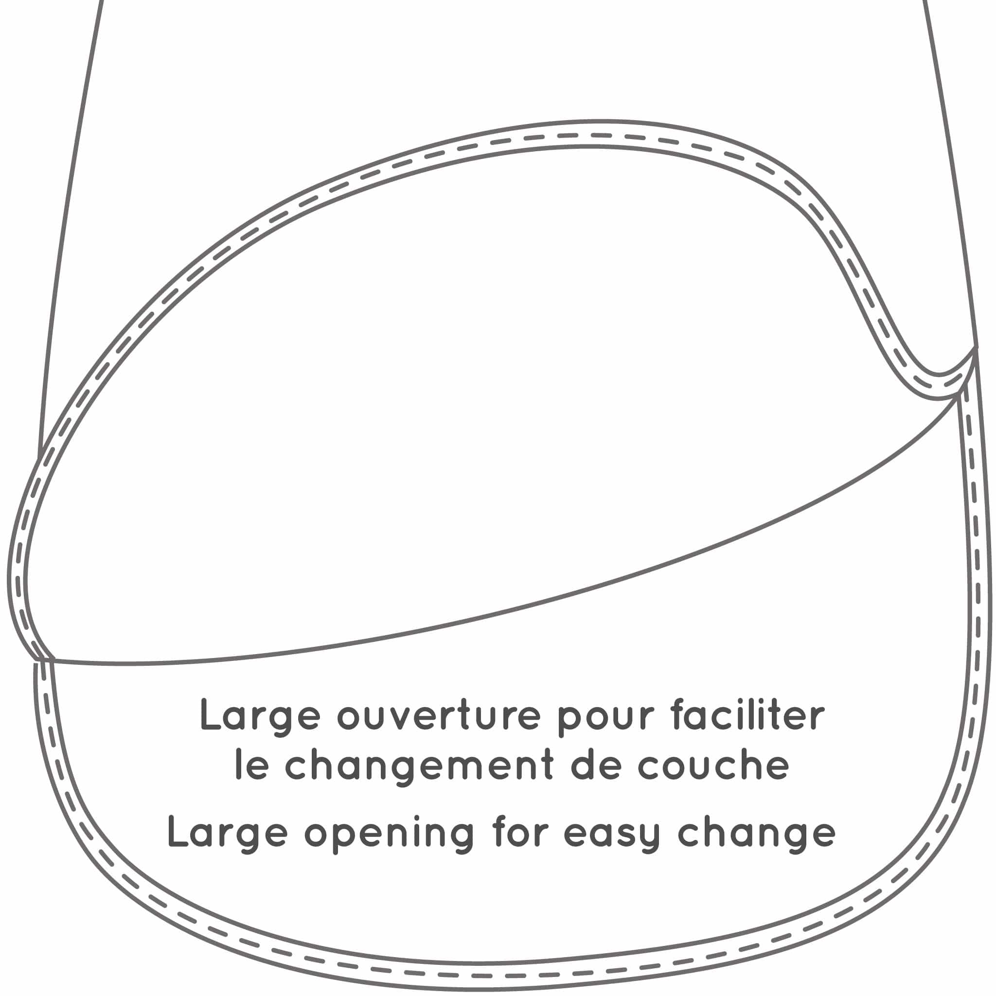 Sac de nuit mousseline de coton - Cabane à la plage (0.7 tog)
